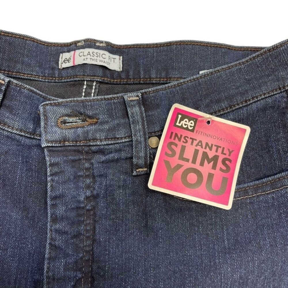 Lee Fitinnovations Instantly Slims You Women Blue Denim Classic Fit Bootcut 10 - Picture 10 of 13